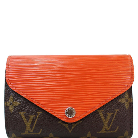 LOUIS VUITTON Marie-Lou Epi Monogram Canvas Compact Wallet Orange