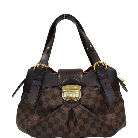 LOUIS VUITTON Sistina PM Damier Ebene Shoulder Bag Brown