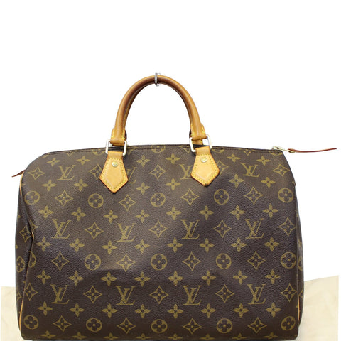 LOUIS VUITTON Speedy 35 Monogram Canvas Satchel Bag