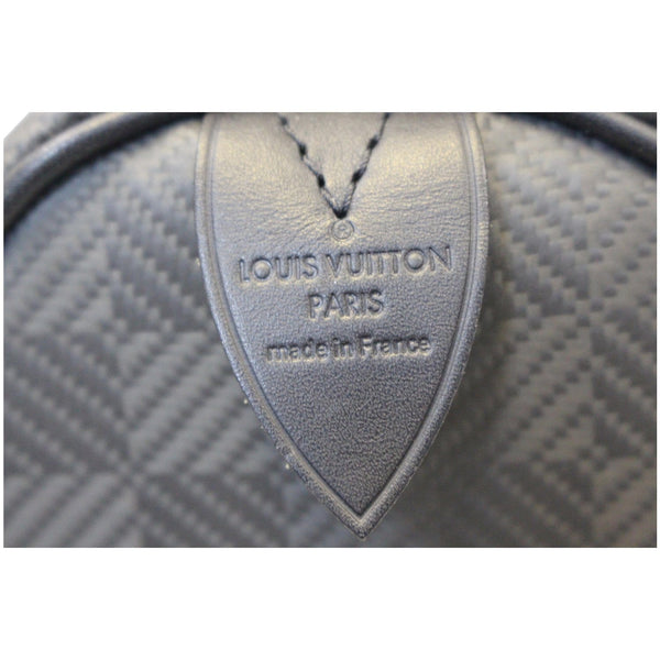 Louis Vuitton Keepall 45 Carbon Fiber Carbone Travel Bag - Lv logo