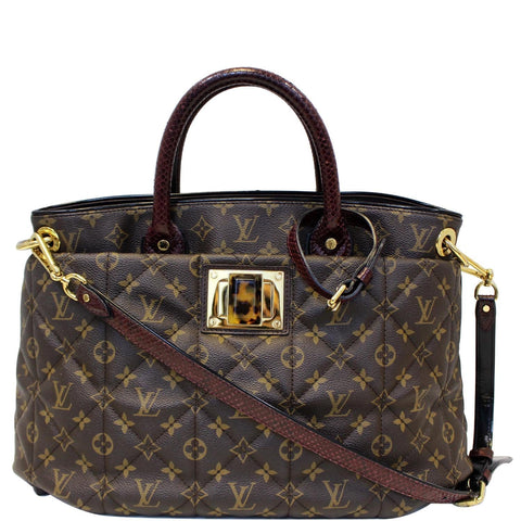 LOUIS VUITTON Etoile GM Exotique Monogram Tote Shoulder Bag Brown