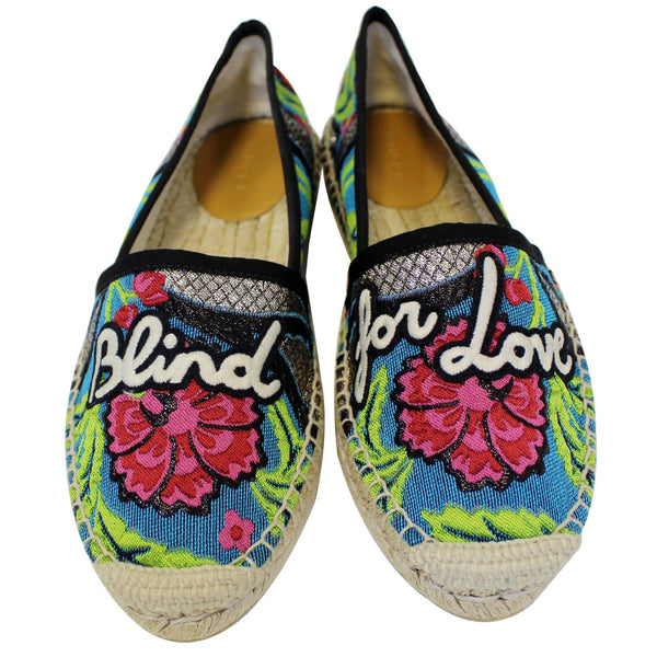 Gucci Flat Embroidered Blind For Love Multicolor for women