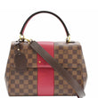 LOUIS VUITTON Bond Street MM Damier Canvas Crossbody Bag Bordeaux