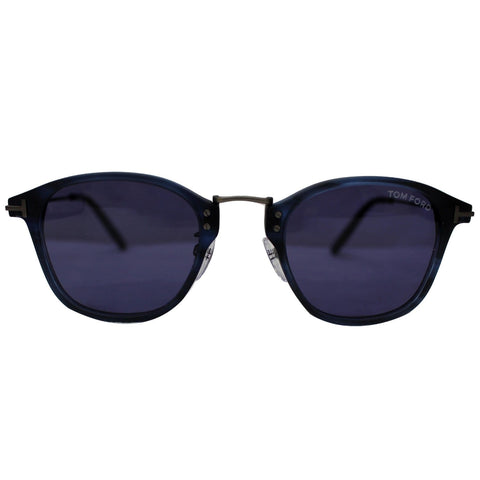 TOM FORD FT0793-D 91V 47 Matte Blue Sunglasses Violet Lens