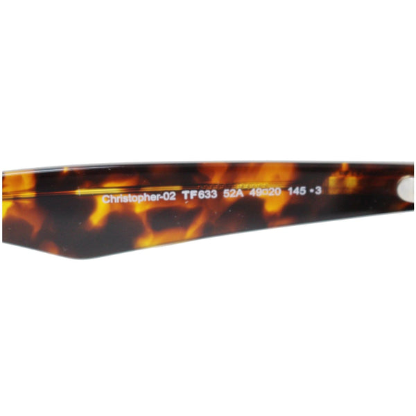 TOM FORD Christopher FT0633 52A 49 Round Unisex Sunglasses Smoke Lens