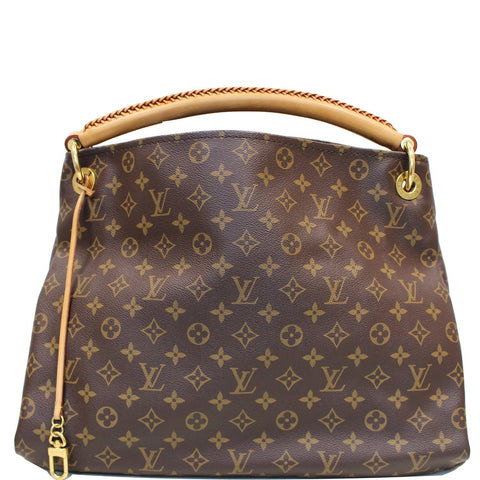 LOUIS VUITTON Artsy MM Monogram Canvas Shoulder Bag Brown