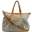 Louis Vuitton Siracusa GM Damier Azur Shoulder Bag White