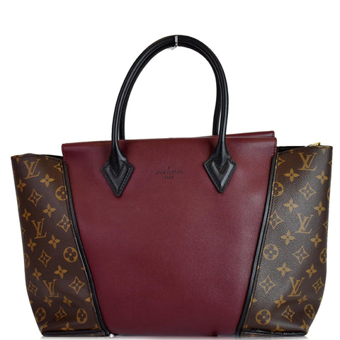 LOUIS VUITTON W PM Monogram Canvas Tote Bag Burgundy - 15% OFF