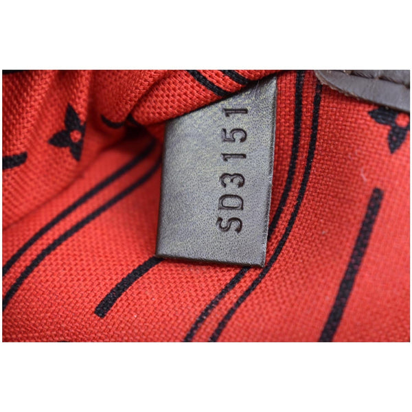 LOUIS VUITTON Neverfull MM Damier Ebene Tote Bag Brown