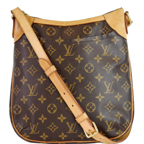LOUIS VUITTON Odeon PM Monogram Canvas Shoulder Bag Brown