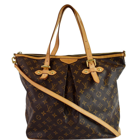 LOUIS VUITTON Palermo GM Monogram Canvas Tote Shoulder Bag Brown