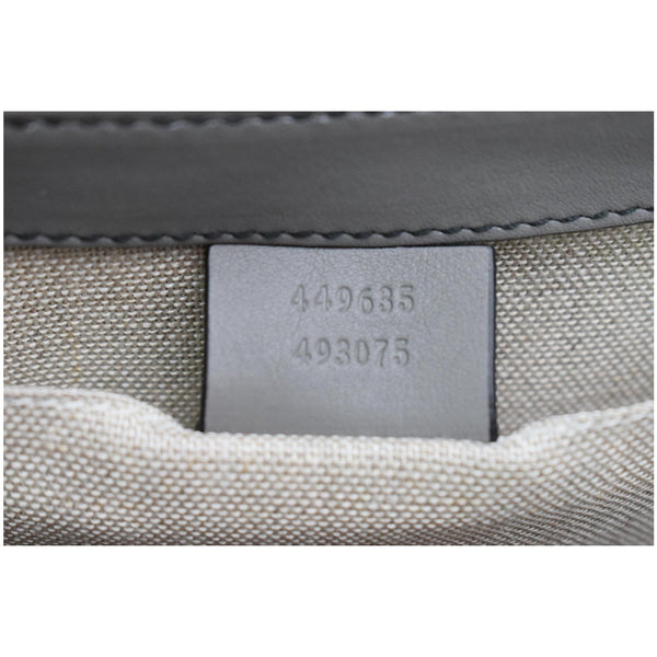 GUCCI Emily Medium GG Guccissima Leather Chain Shoulder Bag 449635 Gray