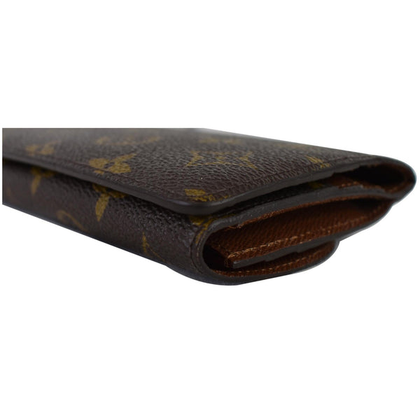 LOUIS VUITTON Emilie Monogram Canvas Wallet Brown