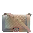 CHANEL Medium Rainbow Boy Flap Caviar Leather Shoulder Bag Multicolor