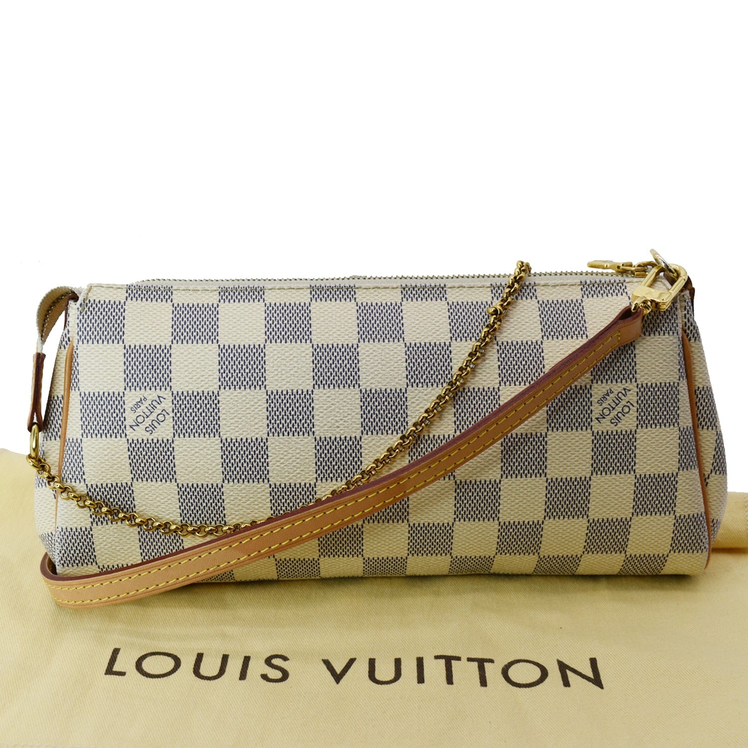 LOUIS VUITTON Pochette Damier Azur Clutch Crossbody Bag from NEVERFULL –  Debsluxurycloset