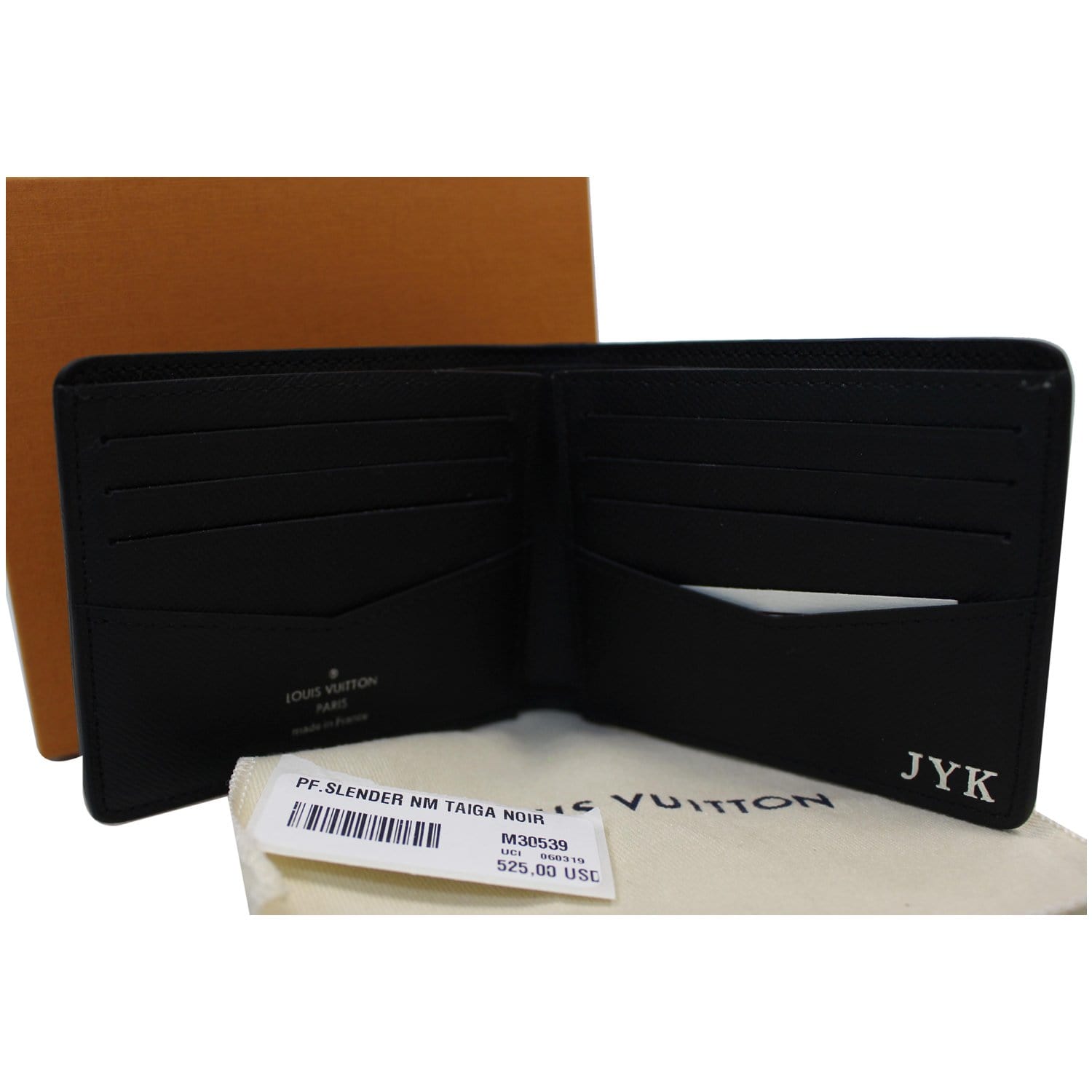 Double Card Holder Taiga Leather - Men - Small Leather Goods