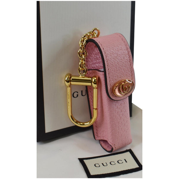 GUCCI  Porte Rouges Leather single Lipstick Holder Pink 615998