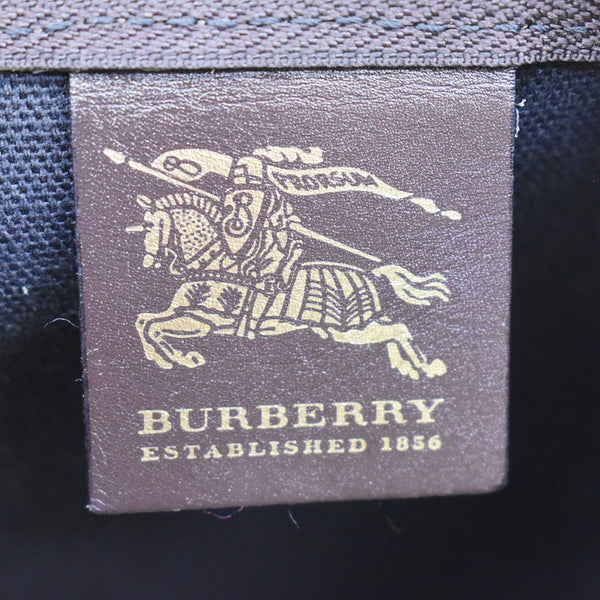 Burberry Haymarket Check Coated Canvas Travel Bag Beige