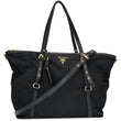 PRADA Tessuto Saffiano Nylon Tote Shoulder Bag Black - Hot Deals