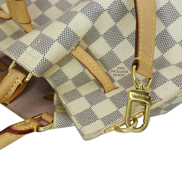 LOUIS VUITTON Girolata Damier Azur Shoulder Bag White
