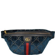 GUCCI GG Monogram Velvet Belt Bumbag Dark Blue 574968