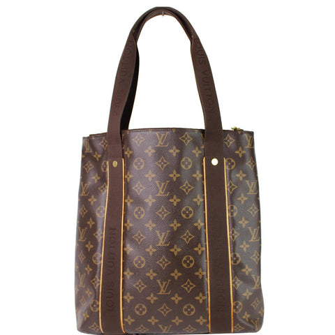 LOUIS VUITTON Cabas Beaubourg Damier Ebene Tote Bag Brown