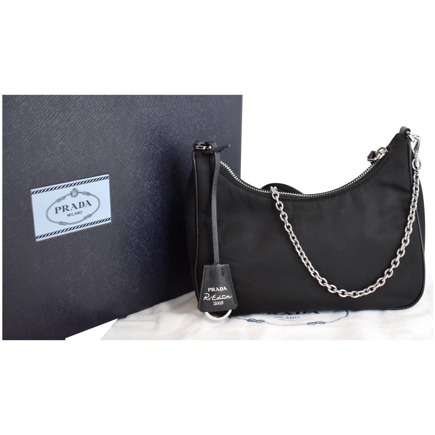 Prada Re-Edition 2005 Nylon Chain Shoulder Bag - ShopStyle