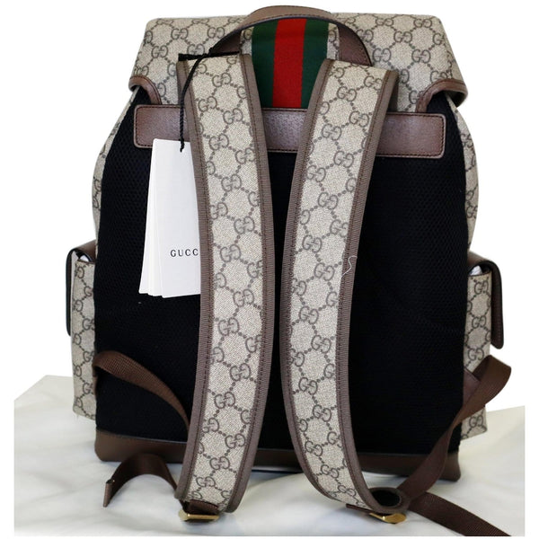 Gucci Ophidia GG Medium Supreme Canvas Backpack Bag - shoulder belts