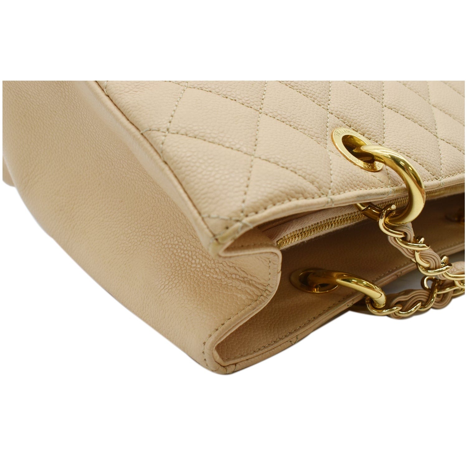 Grand shopping leather tote Chanel Beige in Leather - 36815335