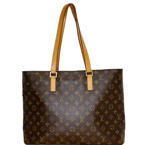 LOUIS VUITTON Luco Monogram Canvas Tote Bag Brown