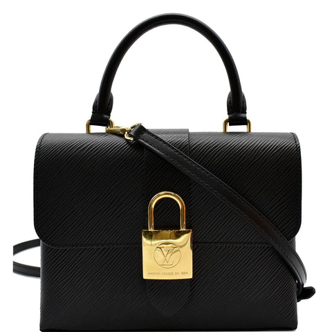 LOUIS VUITTON Locky BB Epi Leather Crossbody Bag Black