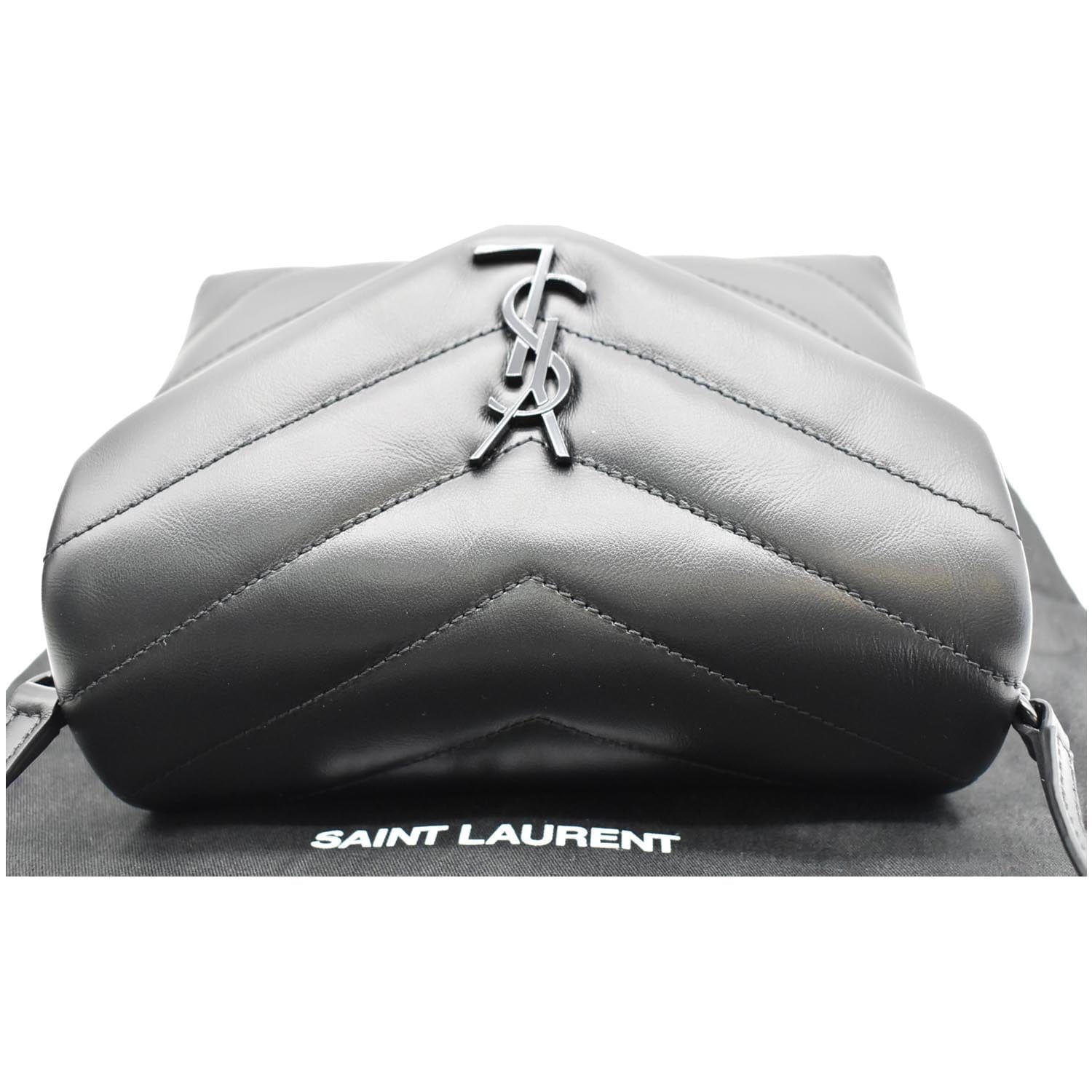 Saint Laurent Toy Loulou Mini Bag in Gray