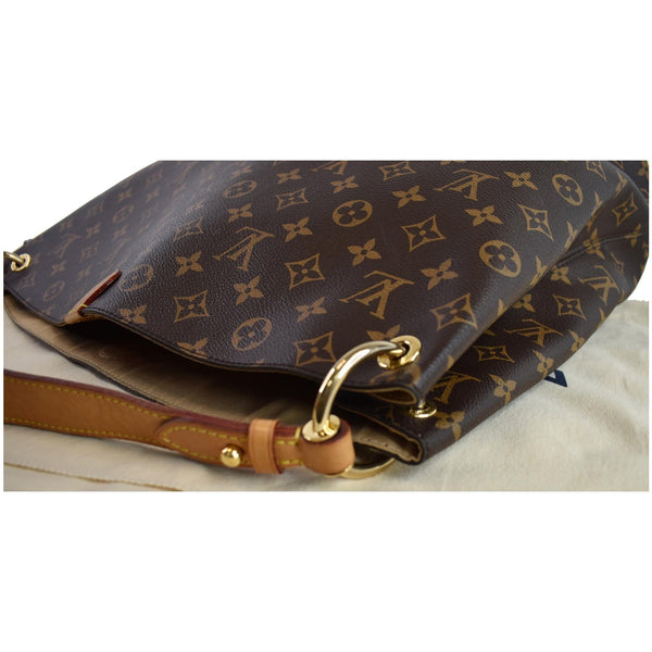 LOUIS VUITTON Graceful MM Monogram Canvas Shoulder Bag Brown