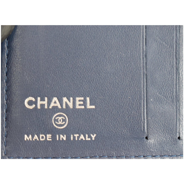 Chanel Classic Folded Leather Card Holder Wallet made in Italy
