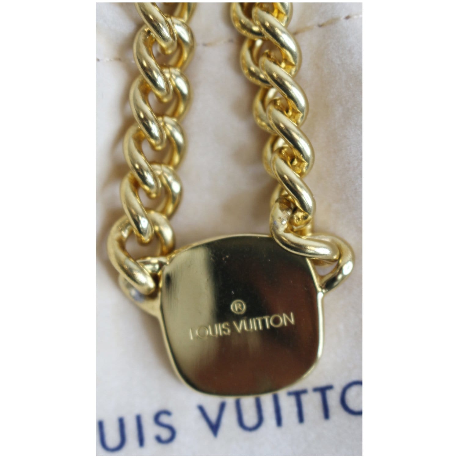Louis Vuitton My LV Chain Earrings Gold Metal