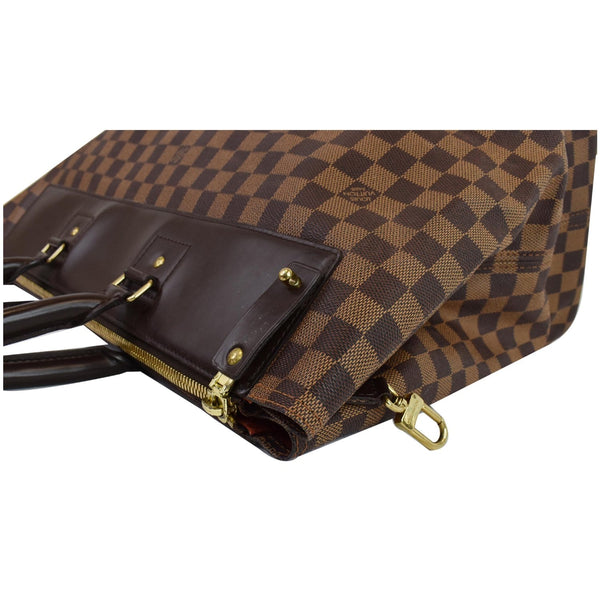 Louis Vuitton Greenwich PM Damier Ebene Travel Tote Bag - top corner