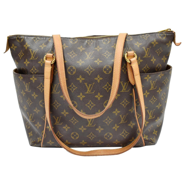LOUIS VUITTON Totally MM Monogram Canvas Shoulder Bag Brown