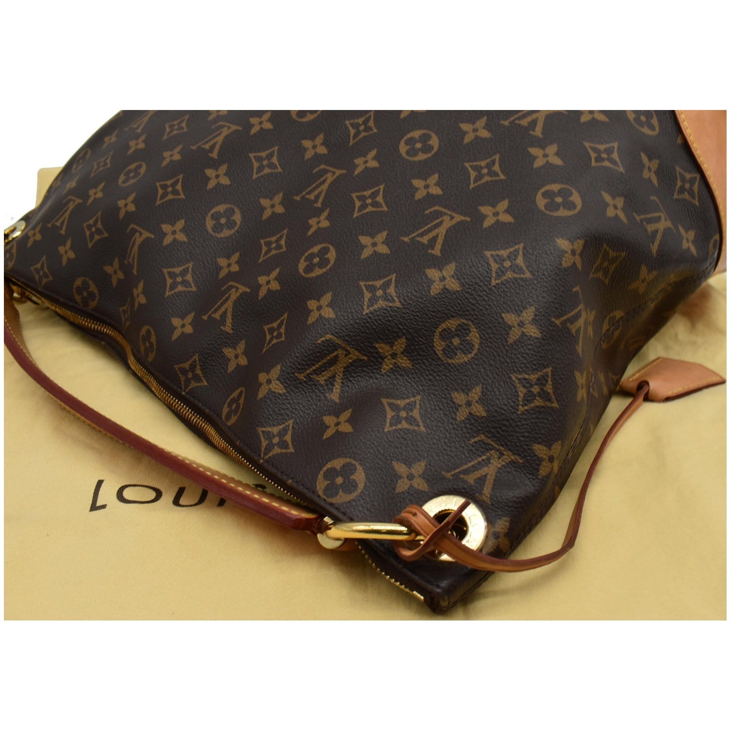 Louis Vuitton Berri Handbag Monogram Canvas PM Brown