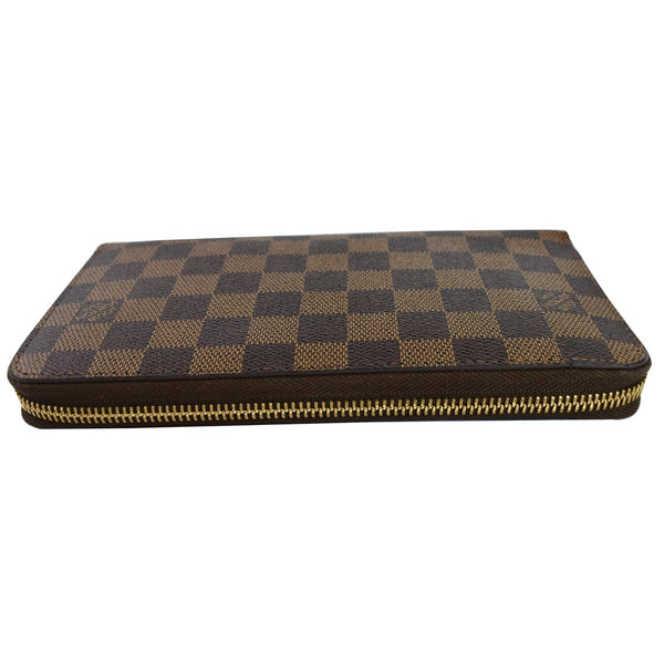 LOUIS VUITTON Zippy Damier Ebene Organizer Wallet Brown