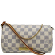LOUIS VUITTON Favorite PM Damier Azur Crossbody Bag White