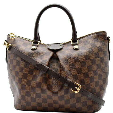 LOUIS VUITTON Siena PM Damier Ebene Shoulder Bag Brown