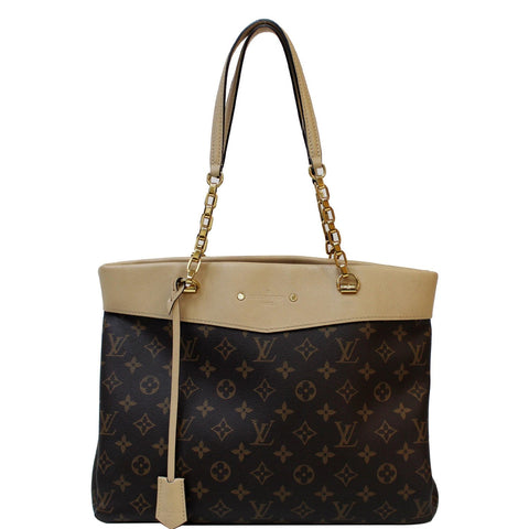 LOUIS VUITTON Pallas Chain Shopper Monogram Canvas Shoulder Bag Dune - 15% OFF