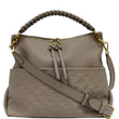 LOUIS VUITTON Maida Monogram Empreinte Leather Hobo Shoulder Bag Tourterelle