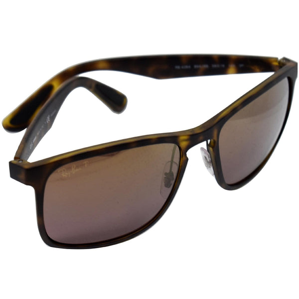 Ray-Ban Sunglasses Purple/Gold Mirrored Polarized Lens