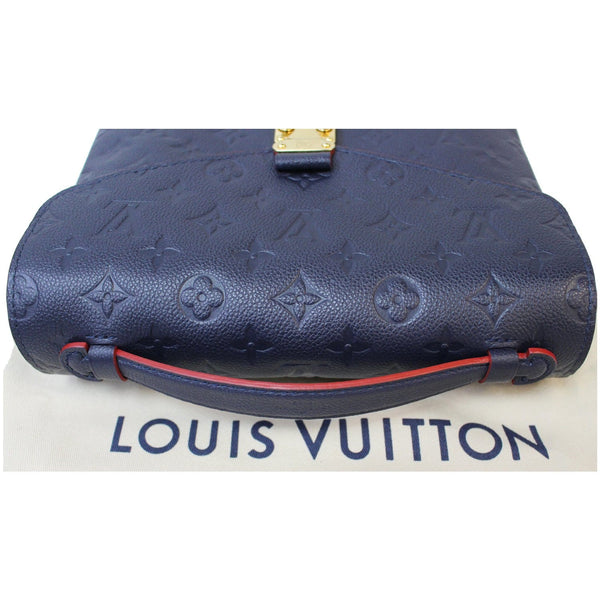 LOUIS VUITTON Metis Pochette Empreinte Leather Crossbody Bag Blue