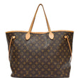 LOUIS VUITTON Neverfull GM Monogram Canvas Tote Shoulder Bag Brown