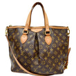 LOUIS VUITTON Palermo PM Monogram Canvas Shoulder Bag Brown