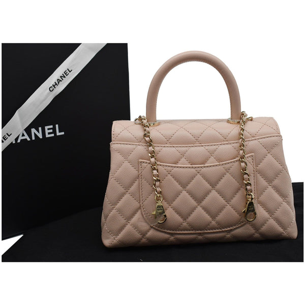 Chanel Coco Mini Top Handle Flap Bag - pink preview