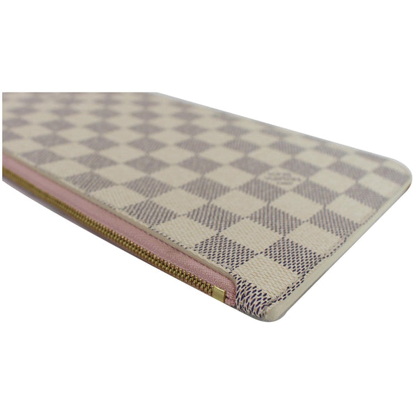 Louis Vuitton Pochette Damier Azur Neverfull MM Pouch white checks