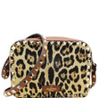 VALENTINO Rockstud Leopard Canvas Leather Camera Bag Selleria
